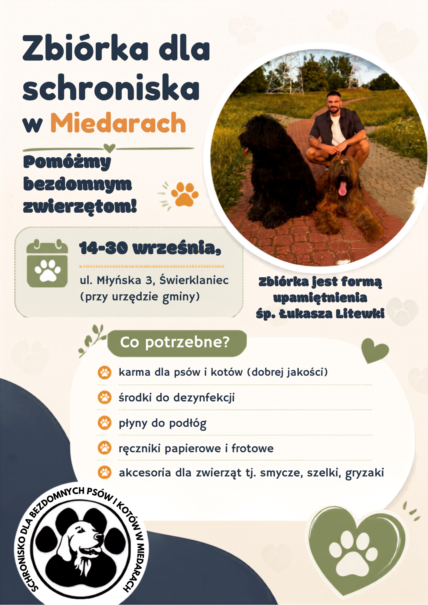 Plakat zbi&oacute;rki z&nbsp;fotografią Łukasza Litewki