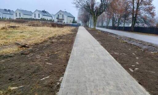 Chodnik przy ul. Lasowickiej ukończony