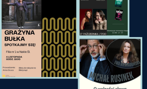 baner zachęcający do udziału w spotkanaich autorskich 